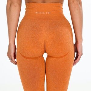 NVGTN Burnt Orange Contour Seamless Leggings